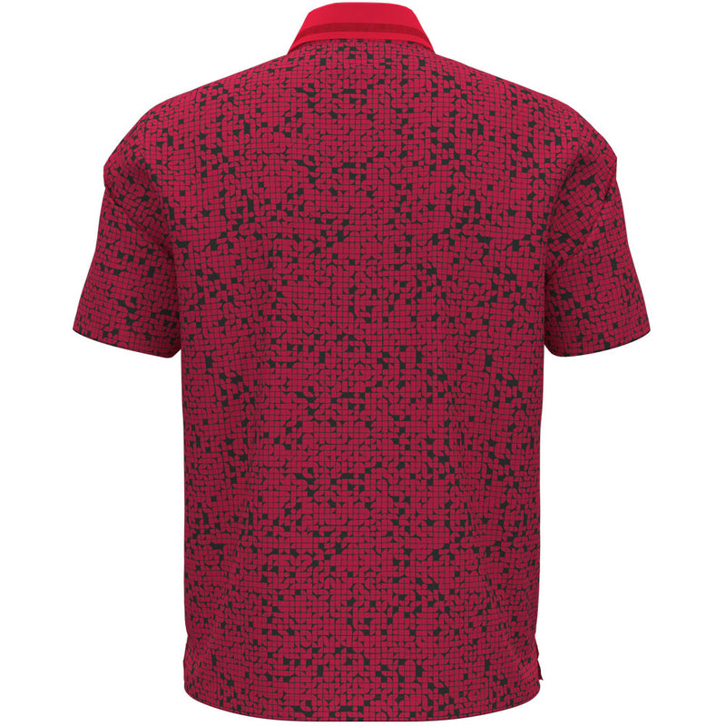 Under Armour Drive Chill Printed Polo Shirt - Racer Red/Black