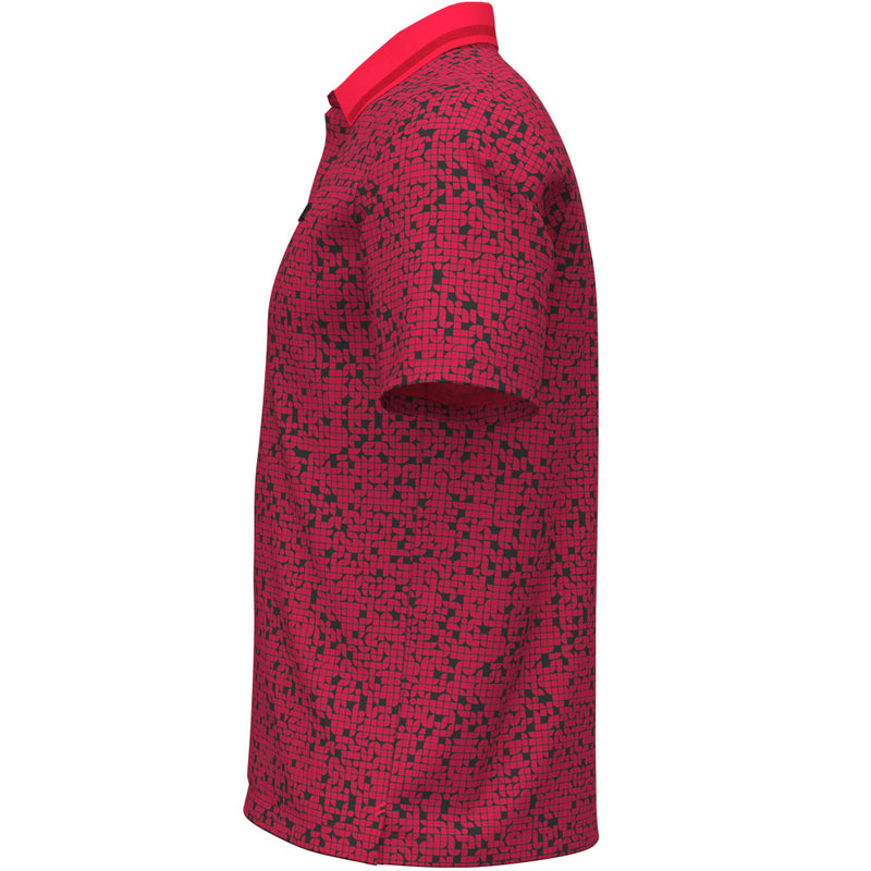 Under Armour Drive Chill Printed Polo Shirt - Racer Red/Black
