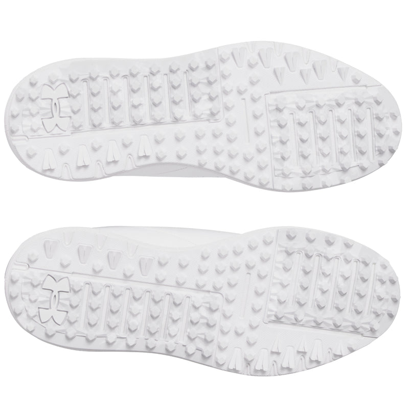 Under Armour Drive Fade Ladies Spikeless Waterproof Shoes - White/Distant Gray/Metallic Silver