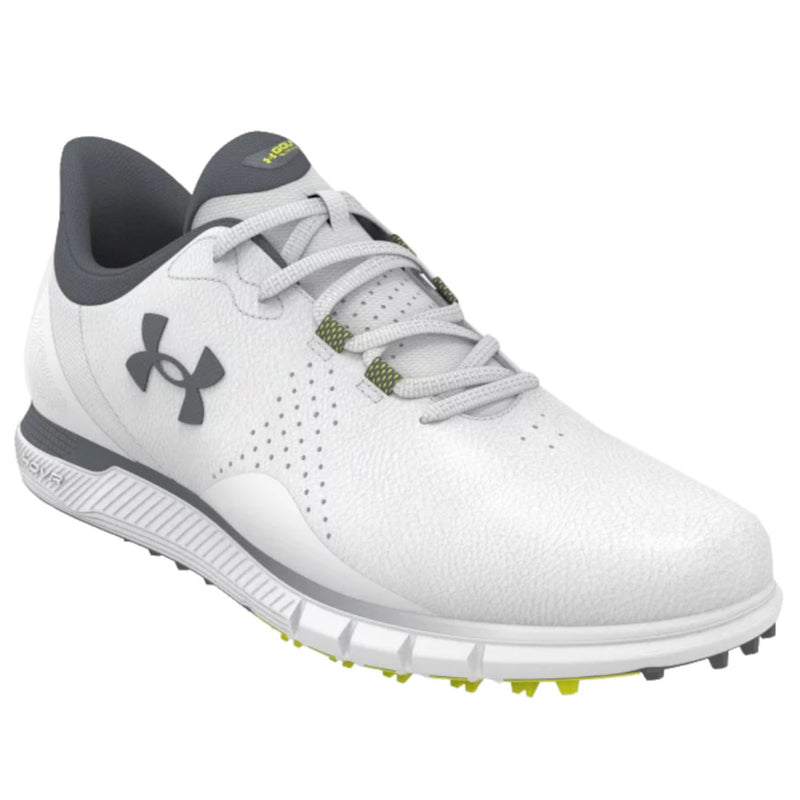 Under Armour Drive Fade Spikeless Waterproof Shoes - White/White/Titan Gray