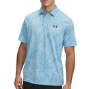Under Armour Drive Jacquard Polo Shirt - Stream/Ether Blue/Black
