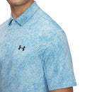 Under Armour Drive Jacquard Polo Shirt - Stream/Ether Blue/Black