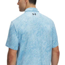 Under Armour Drive Jacquard Polo Shirt - Stream/Ether Blue/Black