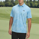 Under Armour Drive Jacquard Polo Shirt - Stream/Ether Blue/Black