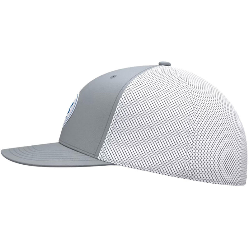 Under Armour Drive Mid Straight Cap - Steel/Blue Atlantis