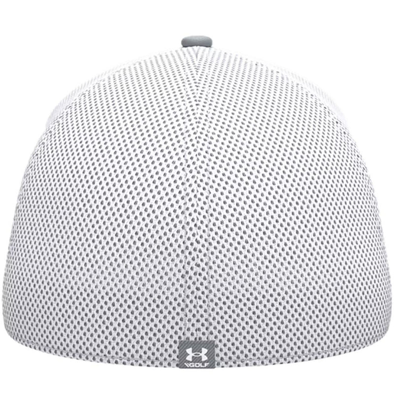 Under Armour Drive Mid Straight Cap - Steel/Blue Atlantis