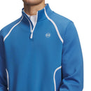 Under Armour Drive Midlayer 1/4 Zip Pullover - Aegean Blue/White