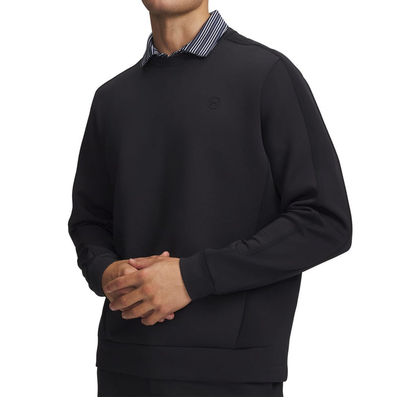 Under Armour Drive Midlayer Crew Pullover - Black/Anthracite/Black