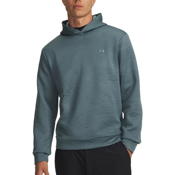 Under Armour Drive Midlayer Jacquard Hoodie - Jasper Blue