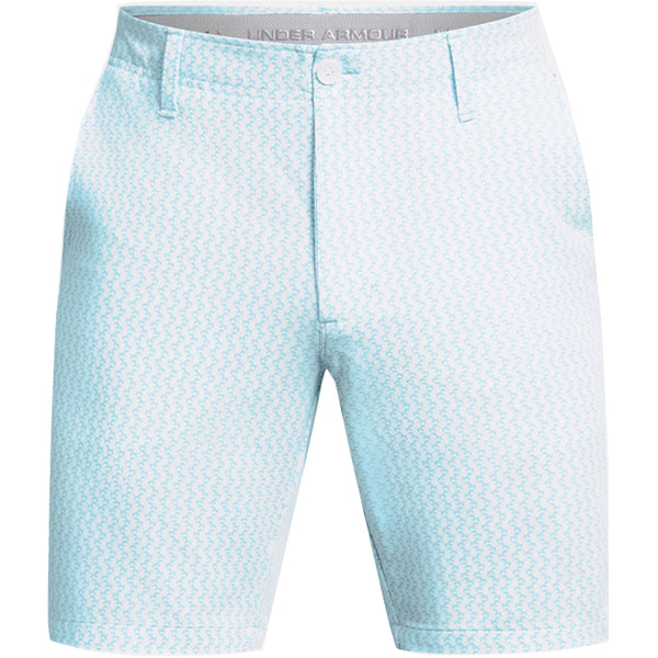 Under Armour Drive Printed Taper Shorts - White/Sky Blue/Halo Gray