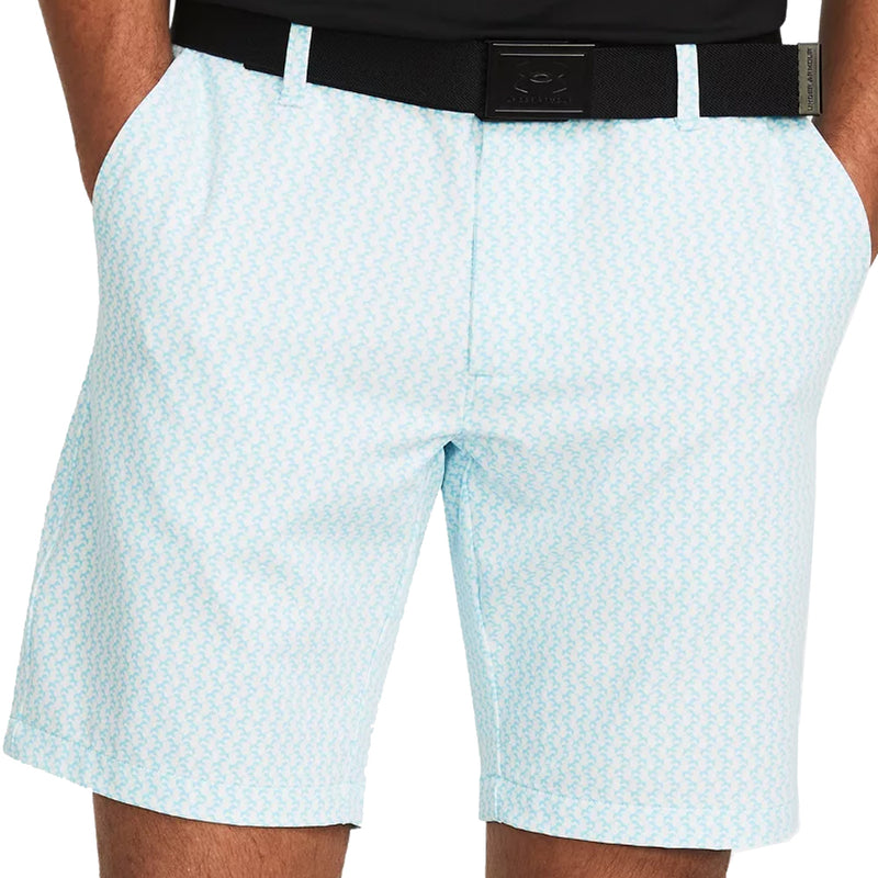 Under Armour Drive Printed Taper Shorts - White/Sky Blue/Halo Gray