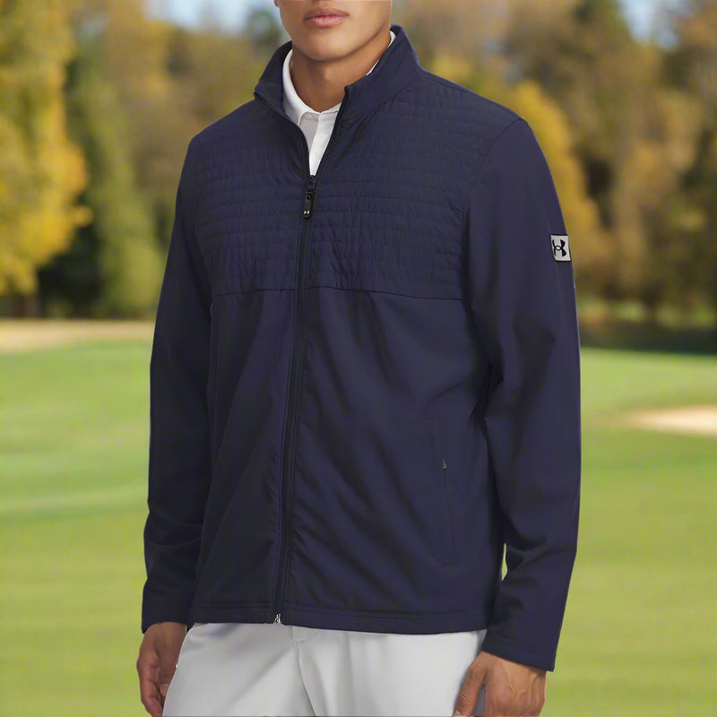 Under Armour Drive Pro Full Zip Pullover - Midnight Navy/Black