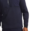 Under Armour Drive Pro Hybrid 1/2 Zip Pullover - Midnight Navy/White