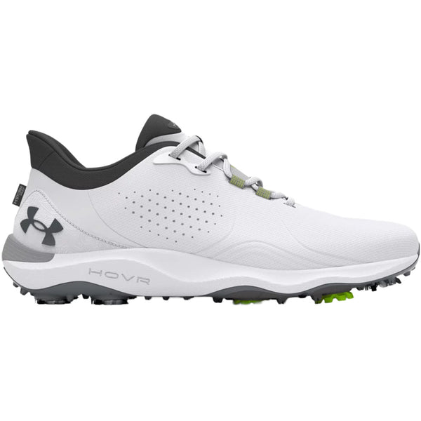 Under Armour Drive Pro Spiked Waterproof Shoes Wide - White/White/Metallic Gun M