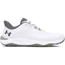 Under Armour Drive Pro Spikeless Waterproof Shoes - White/White/Metallic Gun M