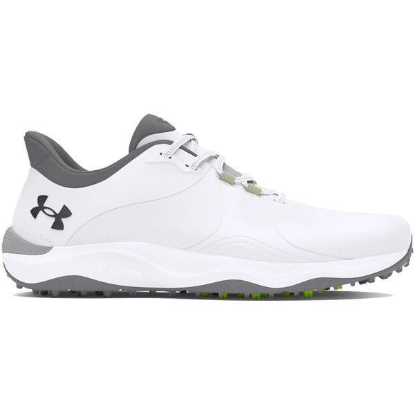 Under Armour Drive Pro Spikeless Waterproof Shoes Wide - White/White/Metallic Gun M