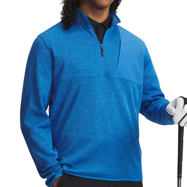 Under Armour Drive Sweaterfleece 1/2 Zip Pullover - Blue Atlantis/Viral Blue/Blue Atlantis