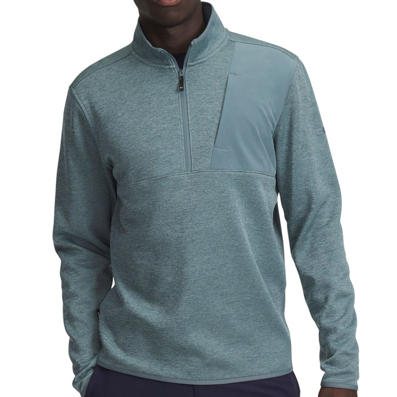 Under Armour Drive Sweaterfleece 1/2 Zip Pullover - Jasper Blue/Serpentine/Jasper Blue