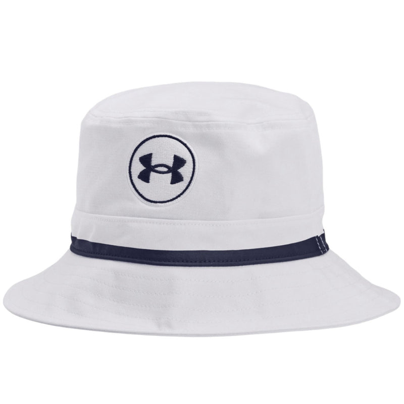 Under Armour Driver Golf Bucket Hat - White/Midnight Navy