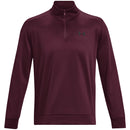 Under Armour Fleece 1/4 Zip Sweater - Dark Maroon