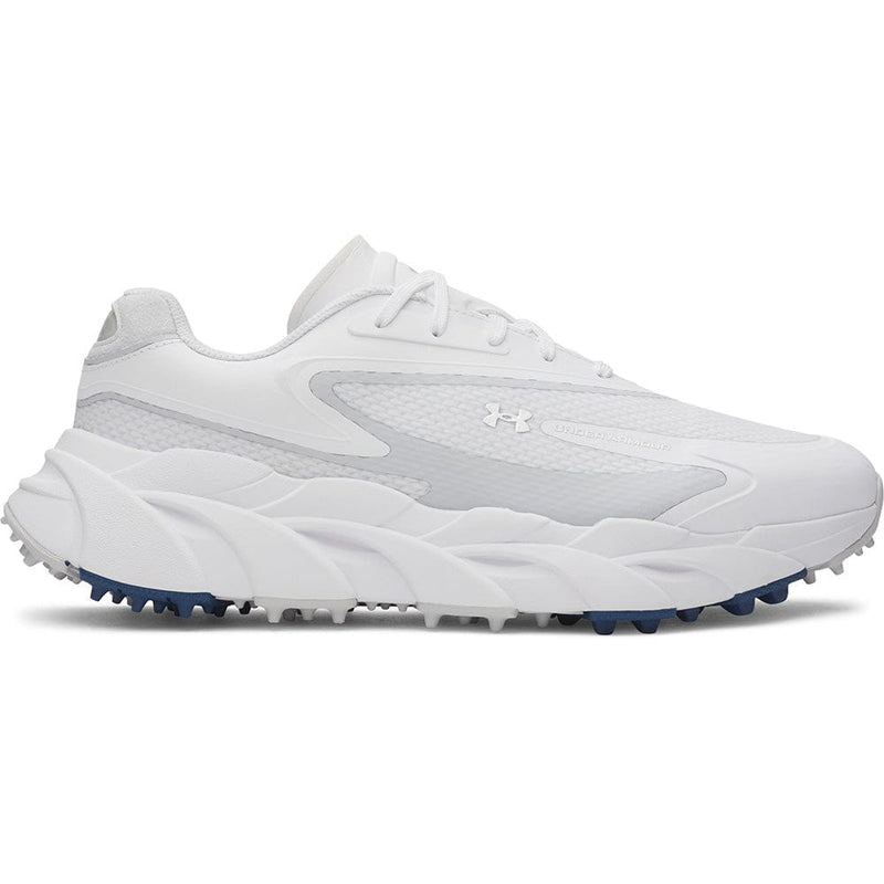 Under Armour Halo Hybrid Waterproof Spikeless Shoes - White/White/Metallic Silver
