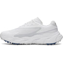 Under Armour Halo Hybrid Waterproof Spikeless Shoes - White/White/Metallic Silver