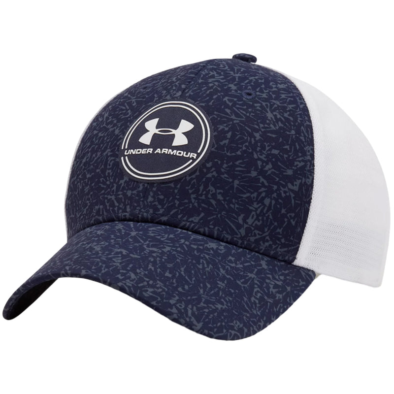 Under Armour Iso-chill Driver Mesh Adjustable Cap - Midnight Navy/White