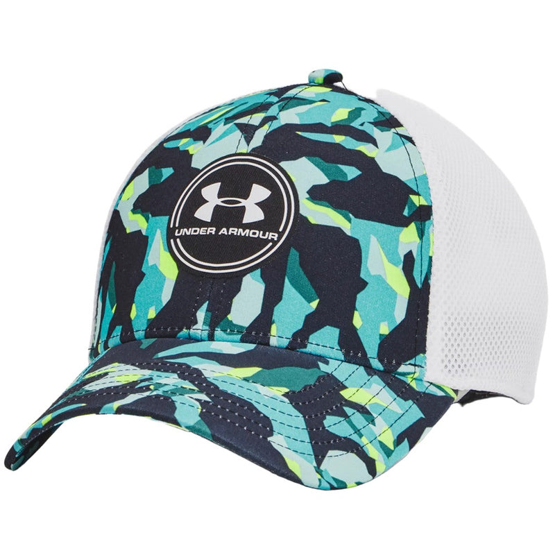 Under Armour Iso-chill Driver Mesh Cap - Black/White/Green