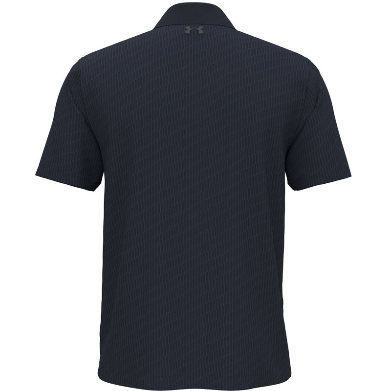 Under Armour Matchplay Printed Polo Shirt - Midnight Navy/Washed Navy/Pitch Gray