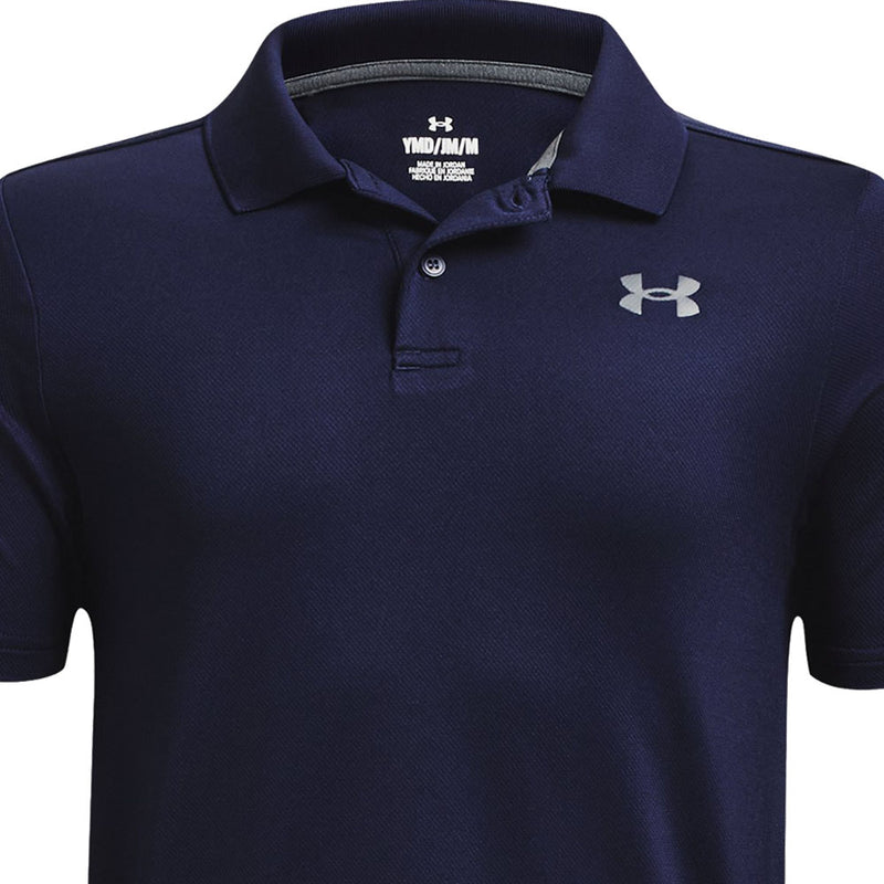 Under Armour Performance Junior Polo Shirt - Midnight Navy/Pitch Gray