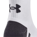 Under Armour Performance Tech Quarter Socks (3 Pairs) - White/White/Jet Gray