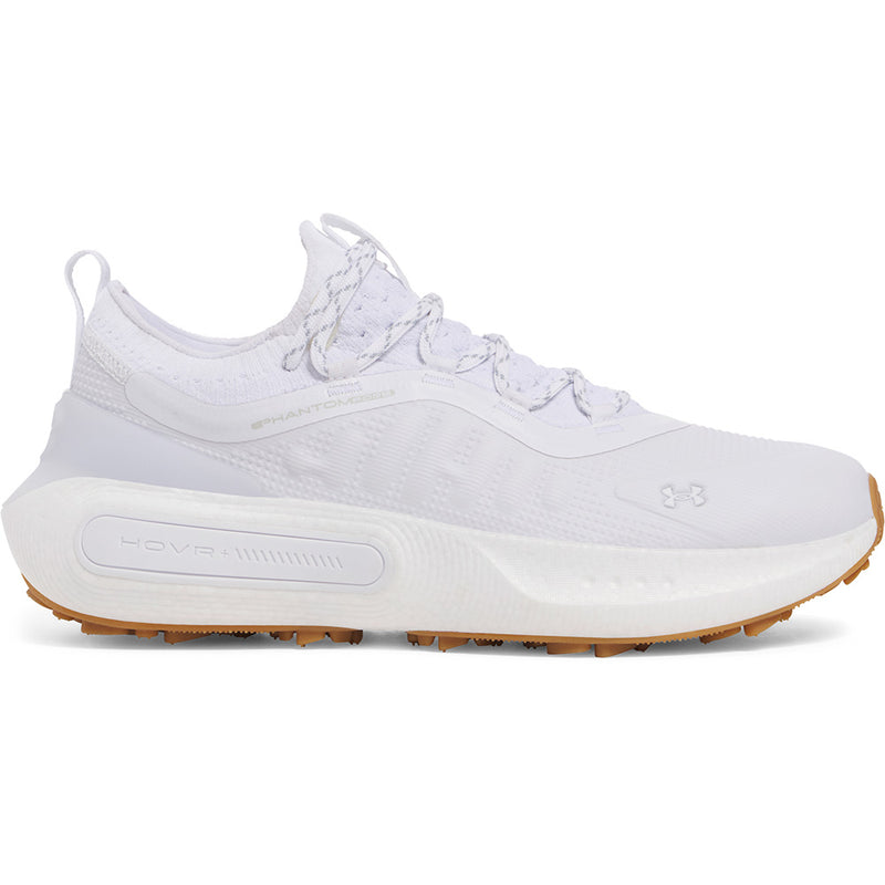 Under Armour Phantom Fore Spikeless Waterproof Shoes - White/White/Halo Gray