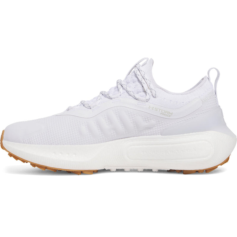 Under Armour Phantom Fore Spikeless Waterproof Shoes - White/White/Halo Gray