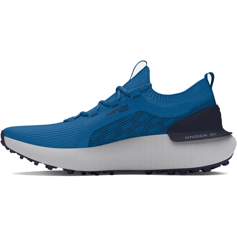 Under Armour Phantom Golf Spikeless Waterproof Shoes - Photon Blue/Midnight Navy/Nova Or