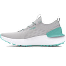 Under Armour Phantom Golf Spikeless Ladies Waterproof Shoes - Distant Gray/Distant Gray/Radial Turquoise