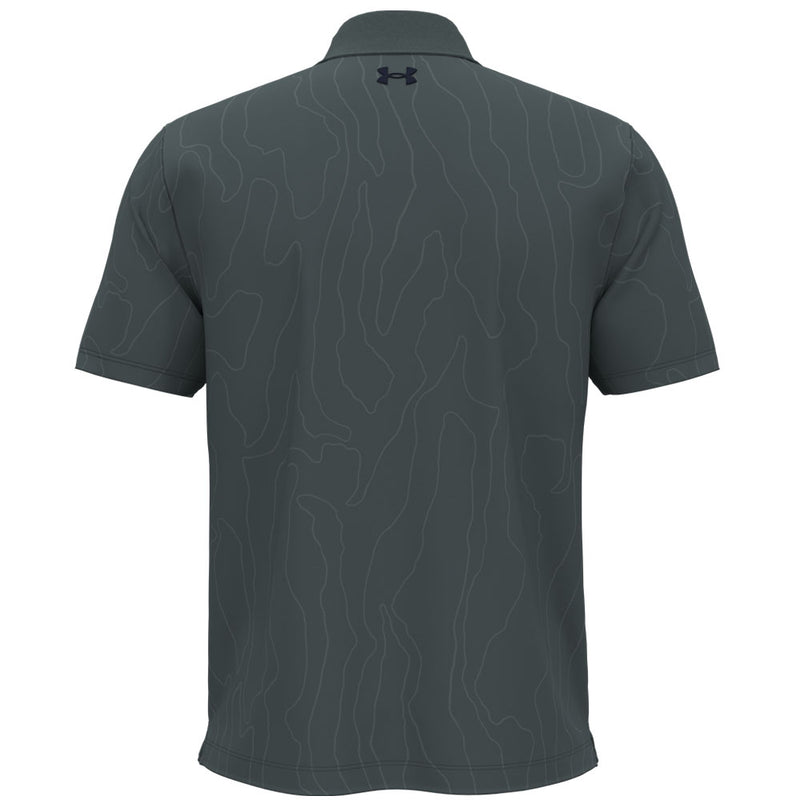 Under Armour Playoff 3.0 Printed Polo Shirt - Jasper Blue/Midnight Navy