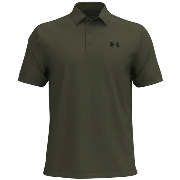 Under Armour Playoff 3.0 Printed Polo Shirt - Marine OD Green/Black