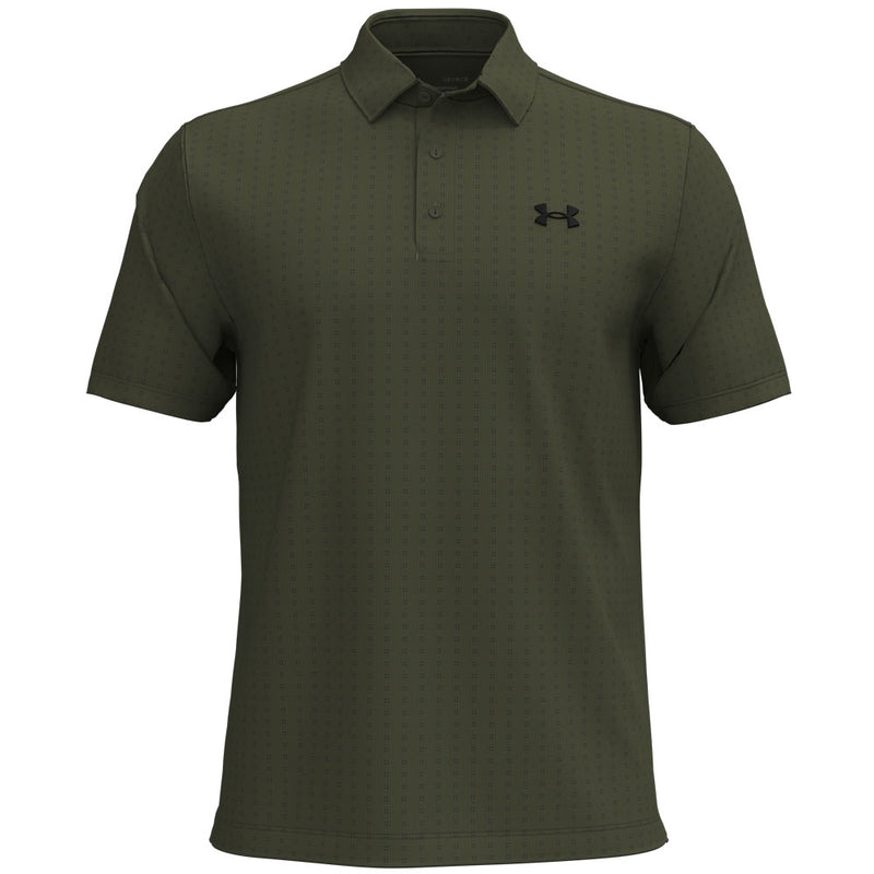Under Armour Playoff 3.0 Printed Polo Shirt - Marine OD Green/Black