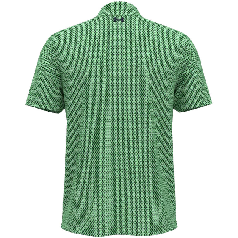Under Armour Playoff 3.0 Printed Polo Shirt - Matrix Green/Midnight Navy