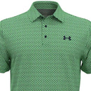 Under Armour Playoff 3.0 Printed Polo Shirt - Matrix Green/Midnight Navy
