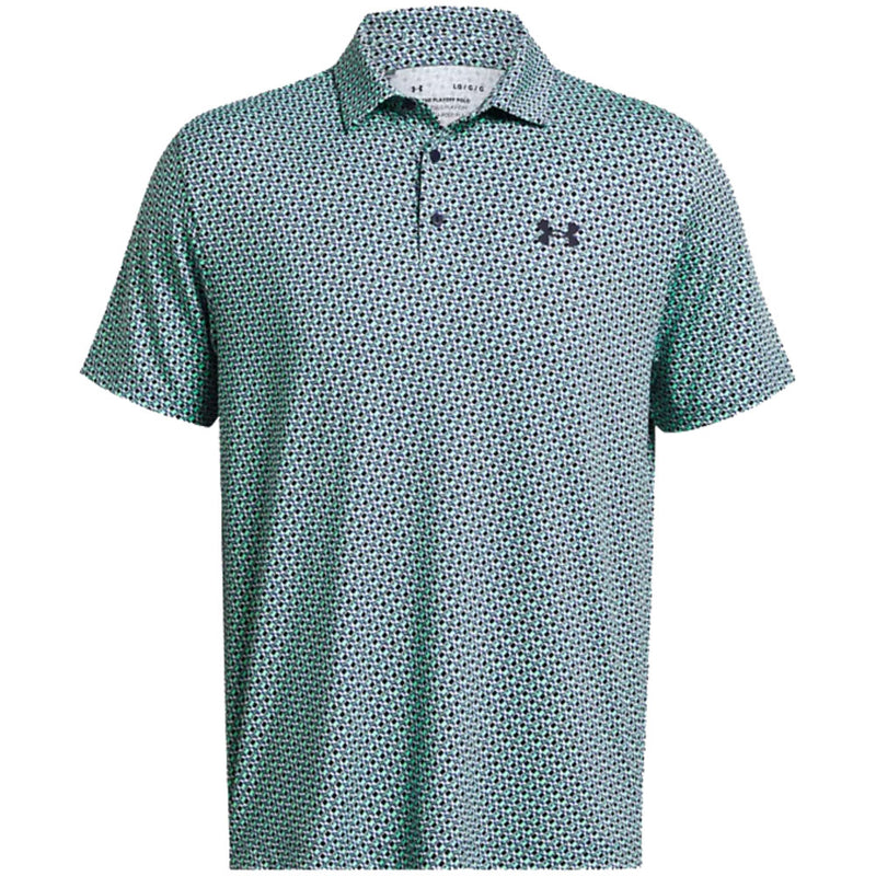 Under Armour Playoff 3.0 Printed Golf Polo Shirt - Starlight/Navy Under Armour Playoff 3.0 Printed Golf Polo Shirt - Starlight/Navy