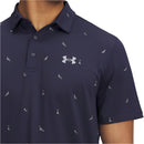 Under Armour Playoff 3.0 Printed Polo Shirt - Midnight Navy/Steel