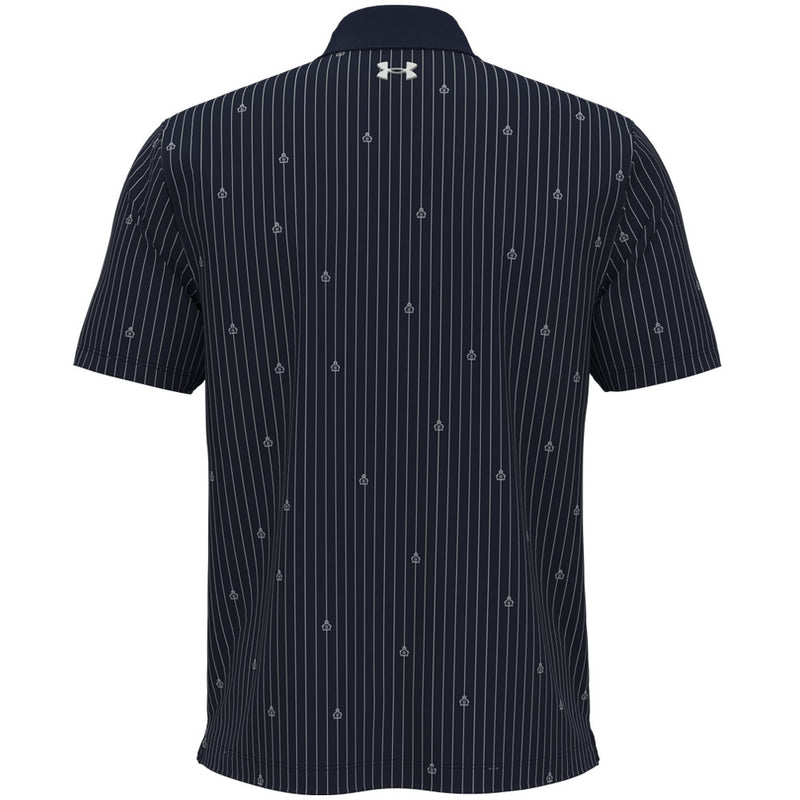 Under Armour Playoff 3.0 Printed Polo Shirt - Midnight Navy/White