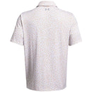 Under Armour Playoff 3.0 Printed Polo Shirt - White/Photon Blue/Steel