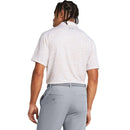 Under Armour Playoff 3.0 Printed Polo Shirt - White/Photon Blue/Steel
