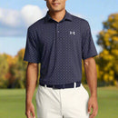 Under Armour Playoff 3.0 Printed Polo Shirt - Midnight Navy/White