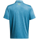Under Armour Playoff 3.0 Stripe Polo Shirt - Capri/High Vis Yellow/Hydro Teal
