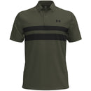 Under Armour Playoff 3.0 Stripe Polo Shirt - Marine OD Green/Black