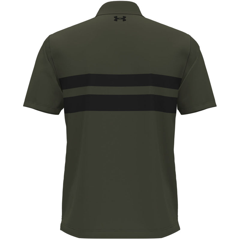 Under Armour Playoff 3.0 Stripe Polo Shirt - Marine OD Green/Black