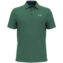Under Armour Playoff 3.0 Stripe Polo Shirt - Midnight Navy/Matrix Green/Midnight Navy
